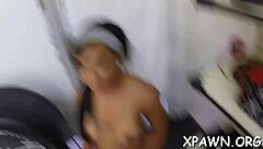 Amateur Couple's Wet Tight Pussy Gets Pawned in Hardcore Fucking and Sucking Contest