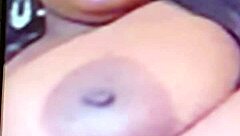 Massive huge black tits bounce wildly in intense hardcore action with no holding back