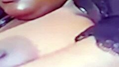 Massive huge black tits bounce wildly in intense hardcore action with no holding back