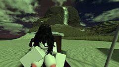 On the beach, this big ass and tits bitch TAKES a black CREAMPIE during intense fucking session