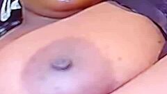 Massive huge black tits bounce wildly in intense hardcore action with no holding back