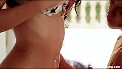 Cute eastern european lesbian babes finger and masturbate together in amateur mature milf scene.