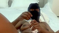 The curvy black teen starts twerking her bouncy ass. She grabs a dildo for solo play in a dirty vibe.