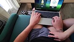 My Boyfriend Wants to Play FIFA While I Crave Playing with His Polla as a Cute Blonde Babe with Big Tits