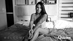 Hey, check out this sexy latina getting all dirty and playful in her steamy session