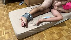 Wife Invites Neighbor for Smoking and Intense Creampie Fucking in Various Positions While Husband Works