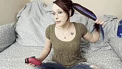 An older man with a big cock spots a skinny teen streamer and fucks her hard for more views.