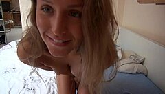 In this soft solo scene, a cute girl reaches moaning peaks with her beautiful features.