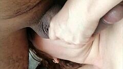 i'm getting fucked hard in my living room, moaning with every deep thrust.