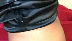 ebony milf with curvy fat body and natural tits plays with vibrator on pussy until wet pee release