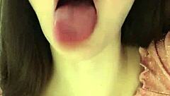 The russian teen with small tits and tight pussy shared her compilation of dirty talk anal fantasies, playing dildo in ass and fingers while doing footjob fetish close-up.