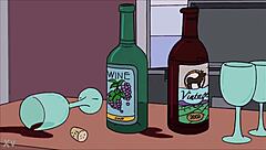 Marge Simpson Boldly Strips Naked Revealing Big Tits in Hentai Photoshoot