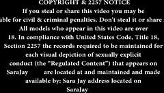 Milf Sara Jay gets all oily and plays with her big tits and booty 😏