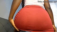 In a steamy scene, the horny ebony prostitute teases her big ass and pussy. She masturbates intensely until reaching a shuddering orgasm.