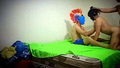 Teen Sexy Brunette Stepmom Gets Her Big Ass Pounded In Anal Creampie By Two Stepsons In Wild Homemade Threesome