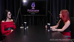 bruna ferrari shares her best moments in preliminares podcast with bia hot in part 3 all on sheer red