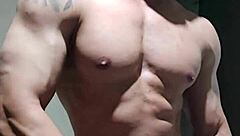 uh, i got this strong brazilian muscular guy, mature and athletic, showing off in homemade vid...