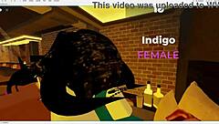 Emo Dorm Roommate Starts Teasing With Her Tits And Ends Up Getting Fucked Hard In Roblox Fun
