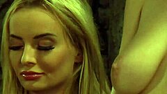 Horny Dominant Lesbian Madame Gropes and Dominates Big Natural Tits of Submissive Slave