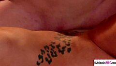 Blonde Victoria Steffanie subtly explores ass licking with big tits Natasha Nice.