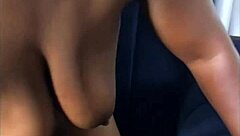 The boss grabbed my curvy ebony ass as the maid and fucked me hard in close up.