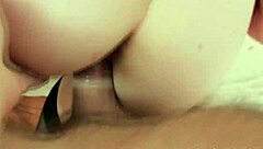 pale masseuse with big tits fucks her client hard 😈