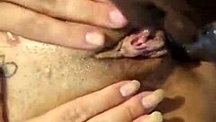 black guy fucking and fisting my juicy pussy