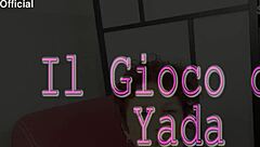 the redhead milf grabs her dildo for a solo masturbation session on the bed, teasing her small tits slowly.