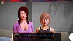 so in my new family 322, this redhead with big tits gets into some game antics