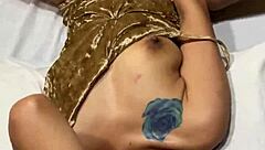 do you think this asian milf can handle double penetration with dick and dildo in homemade group fun?