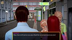 so in my new family 322, this redhead with big tits gets into some game antics