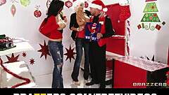 pair of slutty russian moms compete in shop for last sex toy