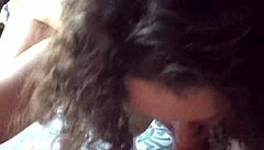 Pretty pawg keeps sucking until he cums right in her mouth