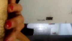 I'm sucking cock for my new Mexican friend in this hot big ass blowjob session