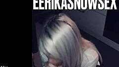 Blonde Bombshell Delivers Petite Blowjob On Monster Cock