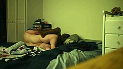 Homemade amateur ebony girlfriend bent over for hard interracial doggystyle fucking in bedroom!