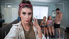 oh god, petite teen callie black and lacy tate rip clothes for hardcore pov blowjob with peter green