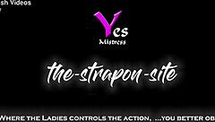 Strapon Gangbang With Latex Slaves In Cage For Femdom Group Banging