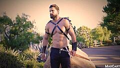 Black Princess With Big Ass And Tits Loses Virginity To Handsome Warrior In Interracial Blowjob 😍