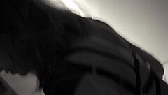 Why Does This Shemale in Lingerie Jerk Off Solo with Big Tits Exposed?