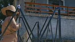 Hey did you see this married couple with her big ass flashing in the pool like exhibitionists