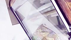 i caught that quick upskirt view in the store while she shopped