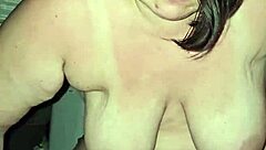 milf gives footjob with cum in tent during wild camping adventure