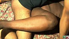 hey, you think this ebony calabar chick can handle getting fucked hard by that monster cock pornstar?