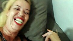 Tatuagem session turns into blonde Latina milf's anal plug adventure with natural tits and pov sex
