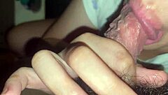 Horny girlfriend suck off my cum plus rainy weather the best for curvy doggystyle action!