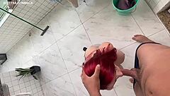 i feel so turned on watching this brazilian maid's delicious ass, leaving her all wet and excited