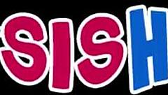 Blonde Step Sis With Petite Body And Shaved Pussy Fucks Hard In Pov After Bet Loss