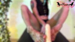 so this colombian brunette amateur gets all into sucking chocolate off her feet during a deepthroat fetish session. she's moaning like a total slut while i pound her doggystyle with dirty talk flying everywhere