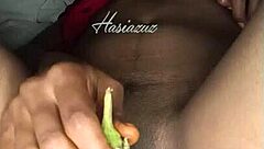 hey, wanna see me slide this vegetable in deep while fingering for that spicy creampie rush?